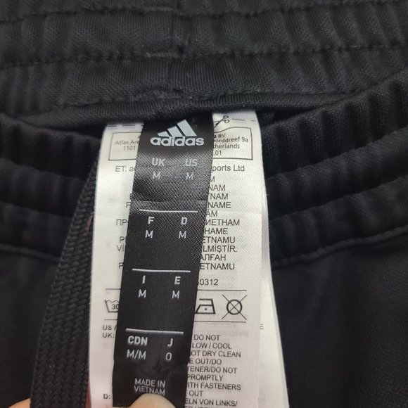 Adidas Tango Tape Clubhouse Pants - Black/Red Soccer Football Track Suit - Picture 5 of 10